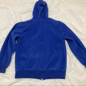 GAP zip-up blue hooded sweater